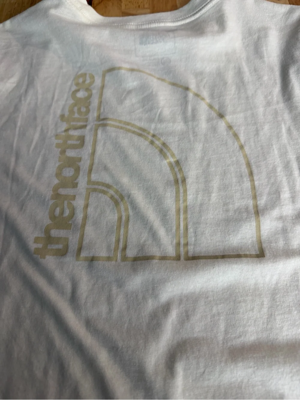 The North Face Cream Short Sleeve Logo Tee
